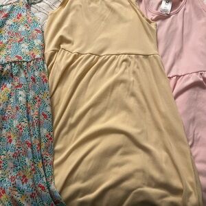 Charming Kids Casual Dress Set - Yellow, Pink, Floral